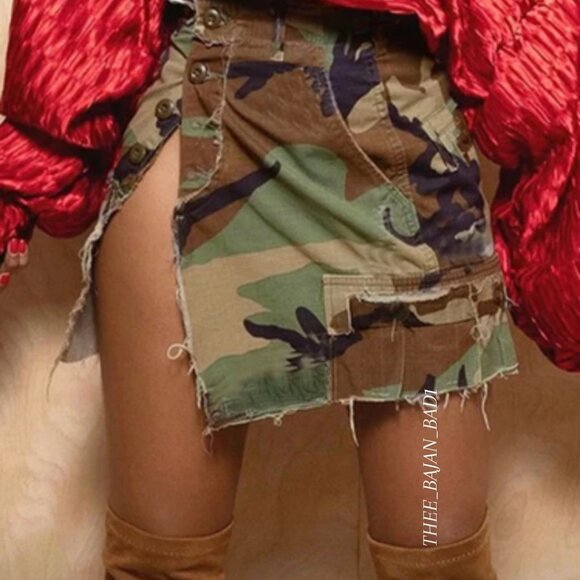 🎉  NEW CAMOUFLAGE SKIRT - Picture 1 of 6